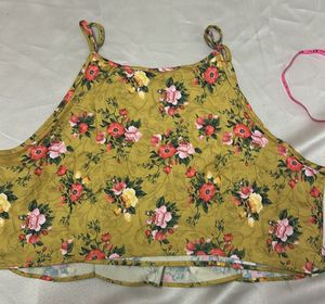 Floral Print Spaghetti Strap Top