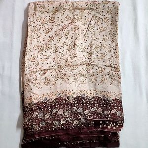 🆕️Beige Brown Saree