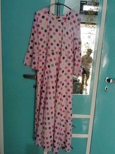 New Colourful Dotted Gown