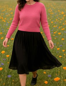 Pink Cropped Sweater
