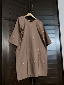 Elegant Brown Kurta and Pant Set
