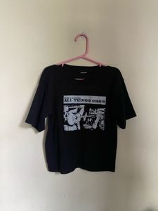 Graphic Print Black T-Shirt