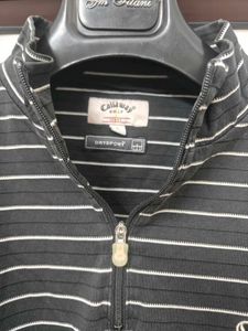 Callaway Golf Striped 1/4 Zip Pullover Shirt