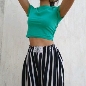 Cute Green Crop Top