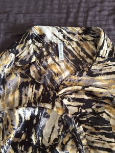 Animal Print Wrap Dress