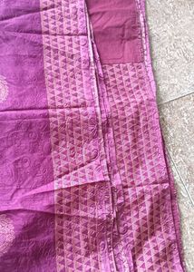 Beautiful Purple Floral Saree
