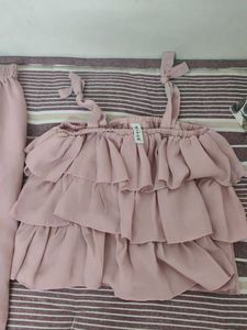 Pink Ruffled co-ord Set