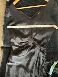 ONLY Chic Black Wrap Dress