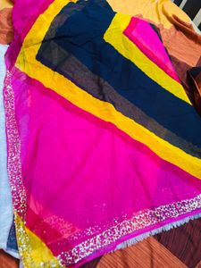 Elegant Blue Embellished Lehenga Choli