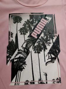 Puma Pink Graphic T-Shirt