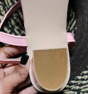 Fashion Women's Block Heel Pink Colour