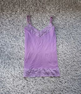 Purple Lace Trim Camisole