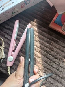 all 3 machines Hair Straightener and curler - Pink