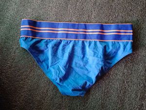 Men's Blue Boxer with hole in. the front