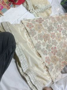 Embroidered plazzo suit Set