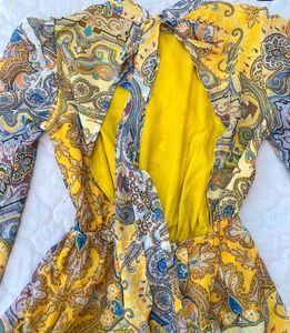 Paisley Print Romper/ Playsuit