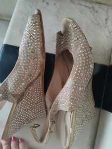 Sparkly Wedge Heels