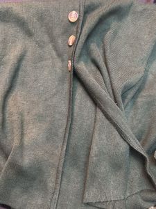 Olive Button-Down Midi Dress