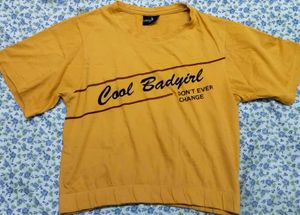 Yellow "Cool Badyirl" Graphic Tee