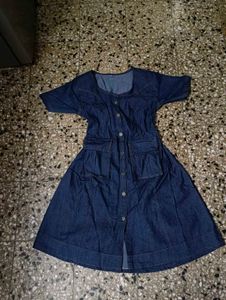 denium dark blue one piece
