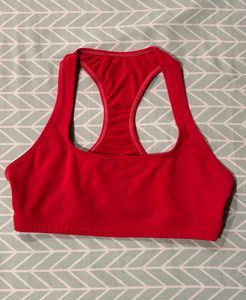 Vibrant Red Sports Bra