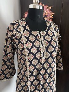 Elegant Printed Cotton Kurta