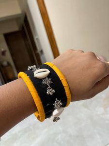 Boho Cowrie Shell & Tassel Bracelet