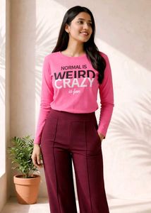 Combo of Graphic Print Long Sleeve Tee And  tshirt