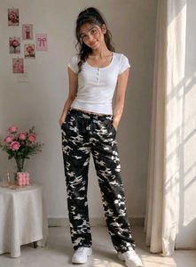 Camouflage Print Pants
