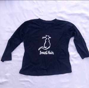 Black Long Sleeve Graphic Tee
