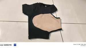 Black &amp; Nude Two-Piece Top