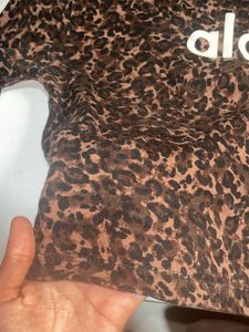 Leopard Print Alo Yoga T-Shirt