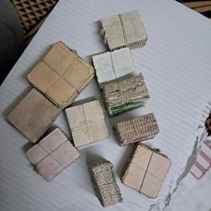 10 Vintage India Postage Stamps bundlr