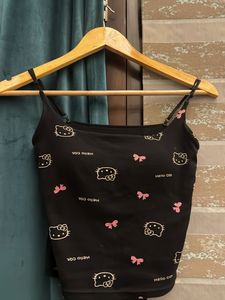 Hello Kitty Print Cami Top- Vintage corset