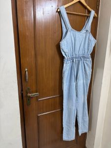 Light Wash Denim Jumpsuit