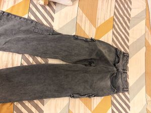 Grey Cargo Jeans