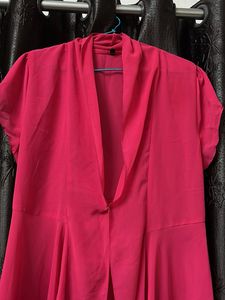 Chic Pink Peplum Shrug