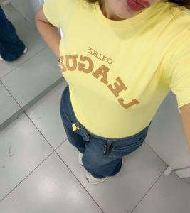 Max- Yellow "College League" Graphic Tee