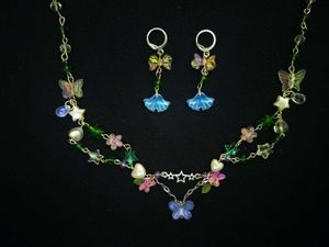 whimsical Handmade Necklace Set