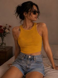 🌼Ribbed Sleeveless Top - H&amp;M (S) 🌼