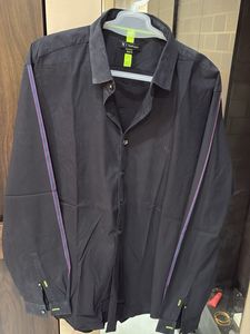 Men's Black Button-Up Shirt