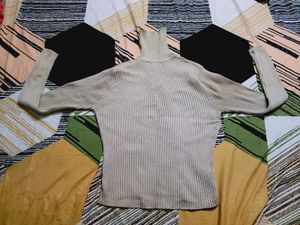 Ribbed Turtleneck Sweater