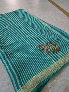 Gota Patti saree with stylish blouse (30 )