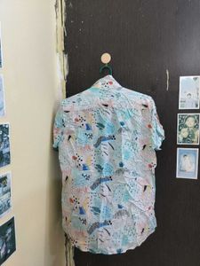 Abstract Print Short Sleeve Shirt