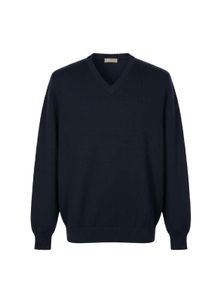 Authentic Ferrante Navy V-Neck Sweater