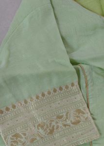 Elegant Pastel Green Saree