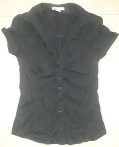 🖤 MANGO Noir Muse — Rare Black Shirt