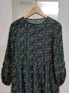 Paisley Print Mini Dress