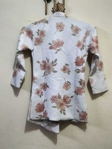 Floral Print Boys Kurta
