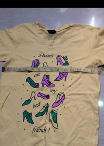 Yellow "Shoes Are My Best Friends" T-Shirt